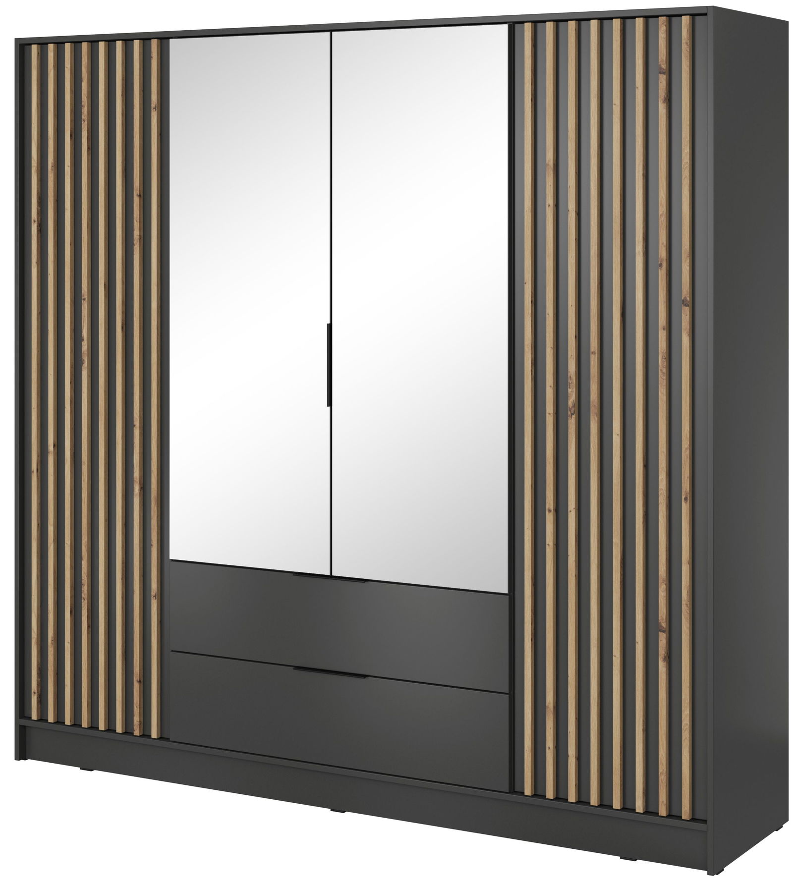 Ντουλάπα Nolan Τετράφυλλη με καθρέπτη 1