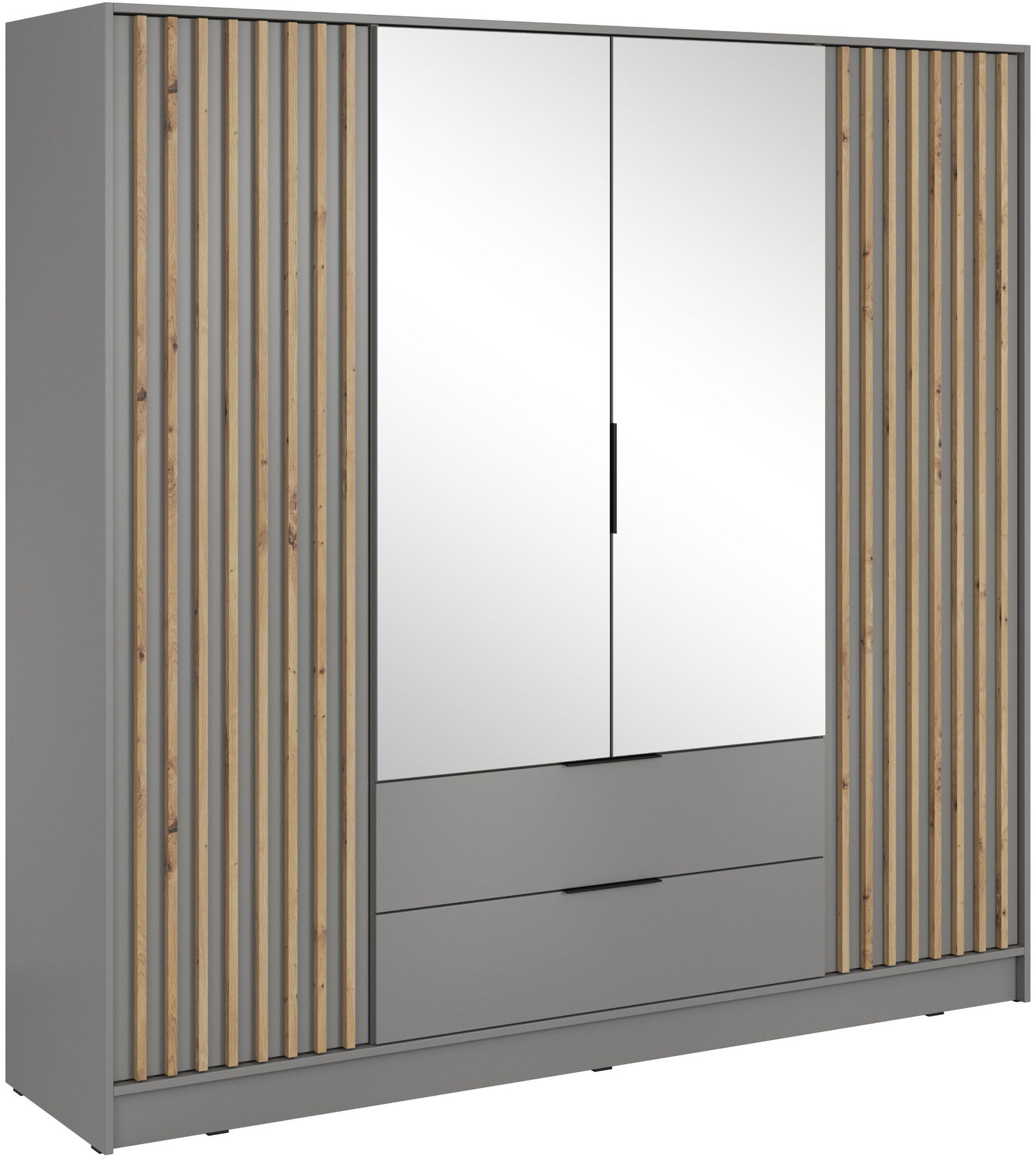 Ντουλάπα Nolan Τετράφυλλη με καθρέπτη 3