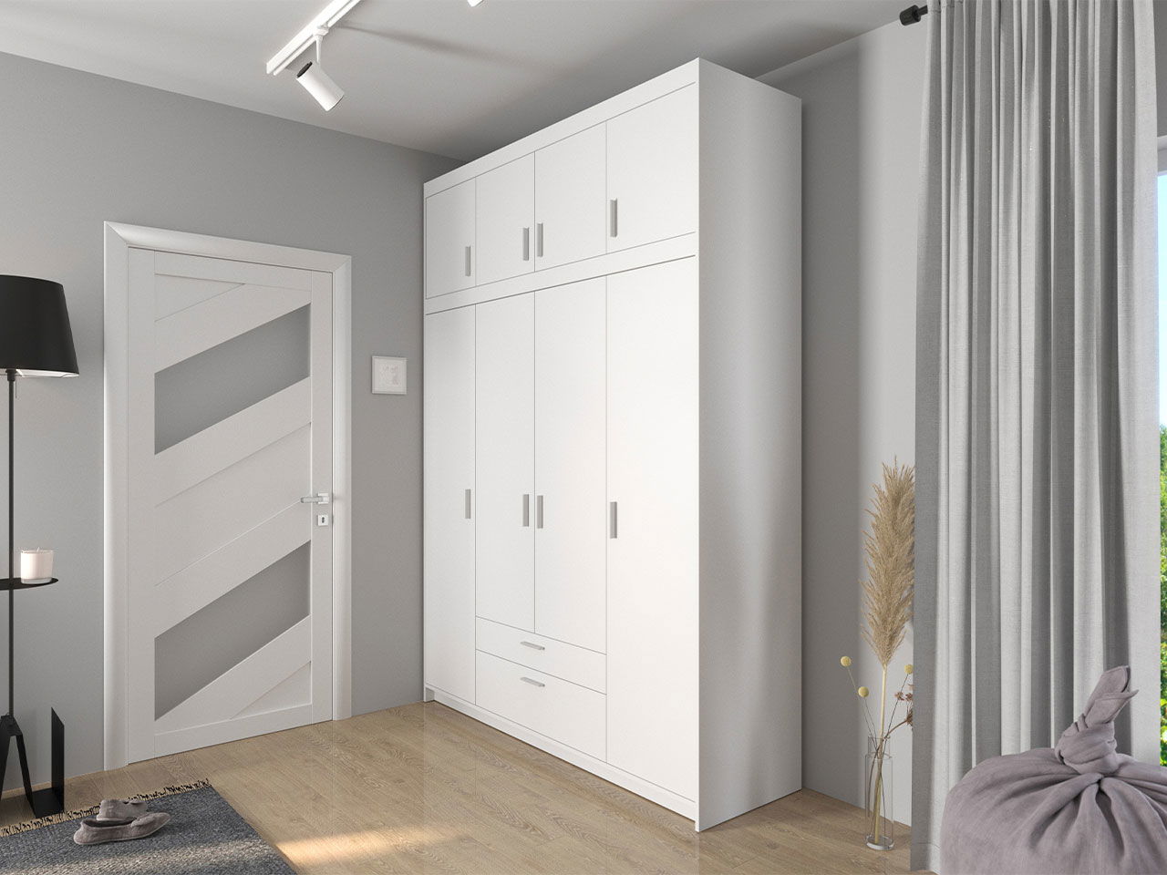 Ντουλάπα τετράφυλλη Elena 4D Plus 2