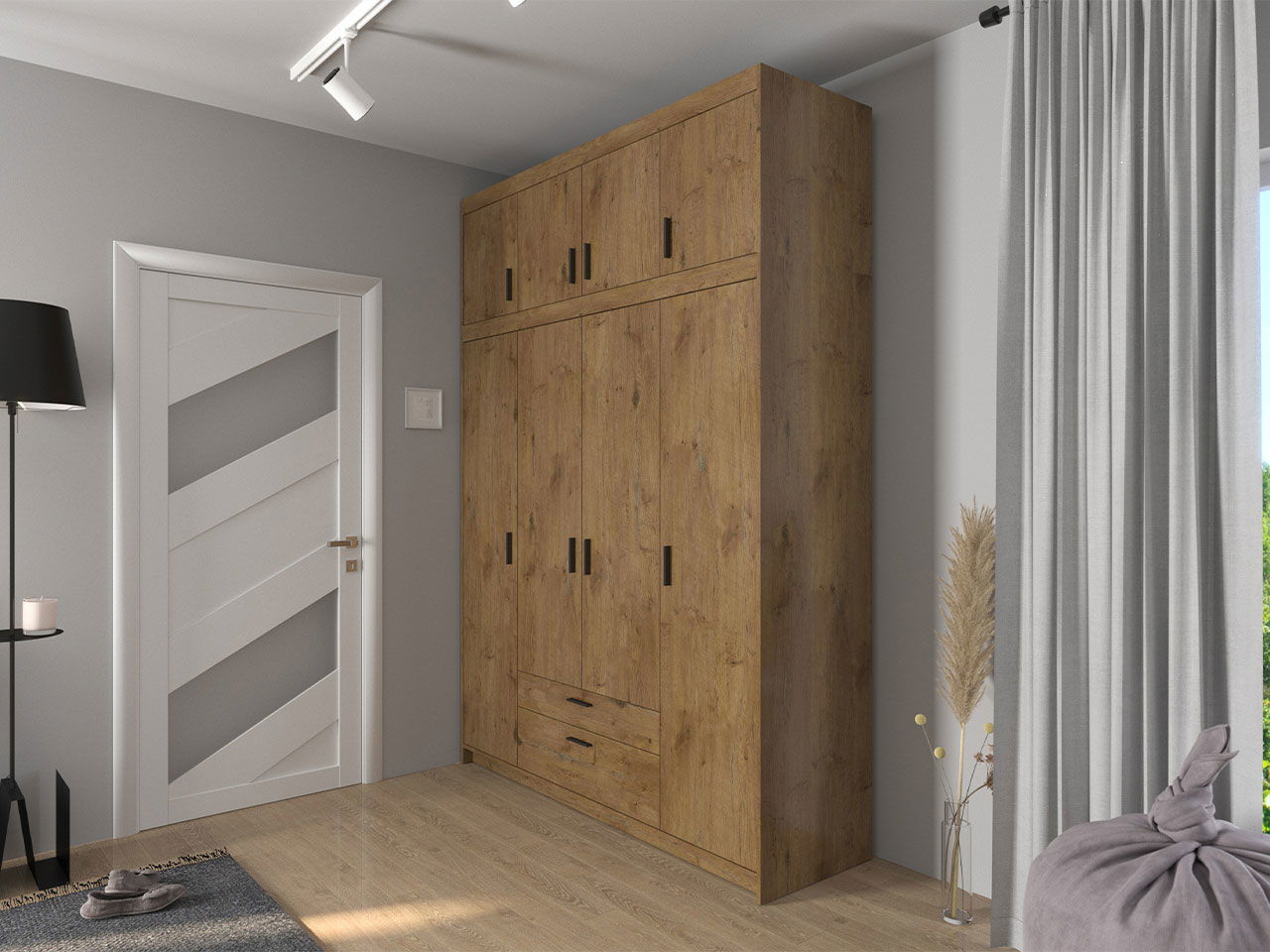 Ντουλάπα τετράφυλλη Elena 4D Plus 6