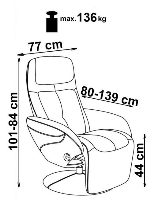Πολυθρόνα Relax Sylvia 4