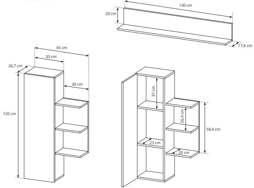 Σύνθετο σαλονιού Oak 4