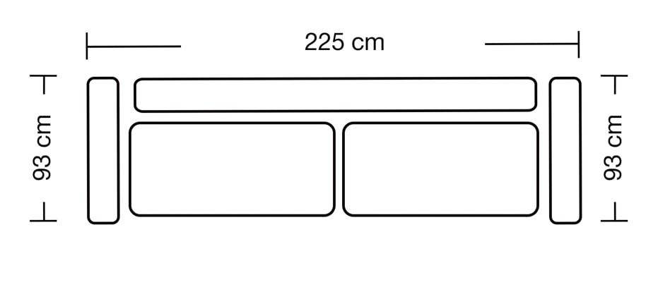 Καναπές Verona τριθέσιος 3