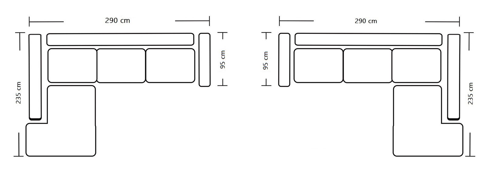 Γωνιακός καναπές Pedro 3