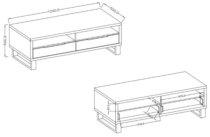 Έπιπλο τηλεόρασης Halley mini 3