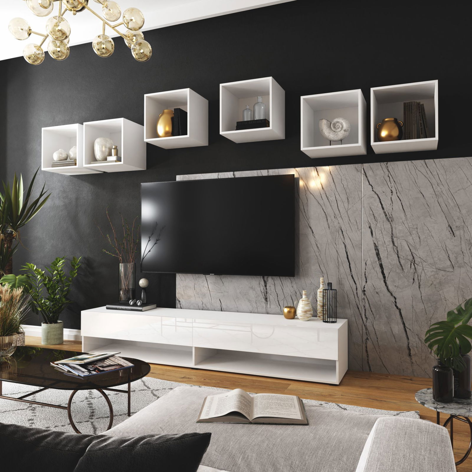 Σύνθεση σαλονιού Harlow 3