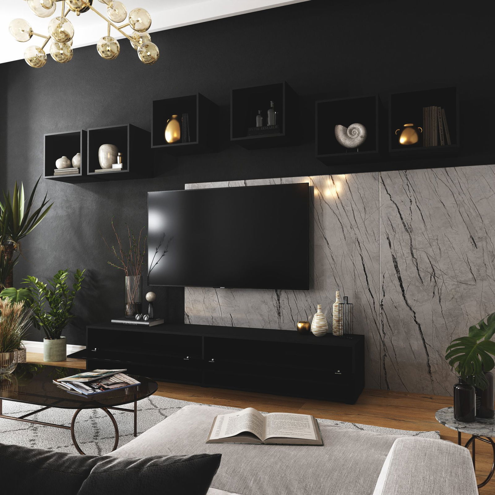 Σύνθεση σαλονιού Harlow 6