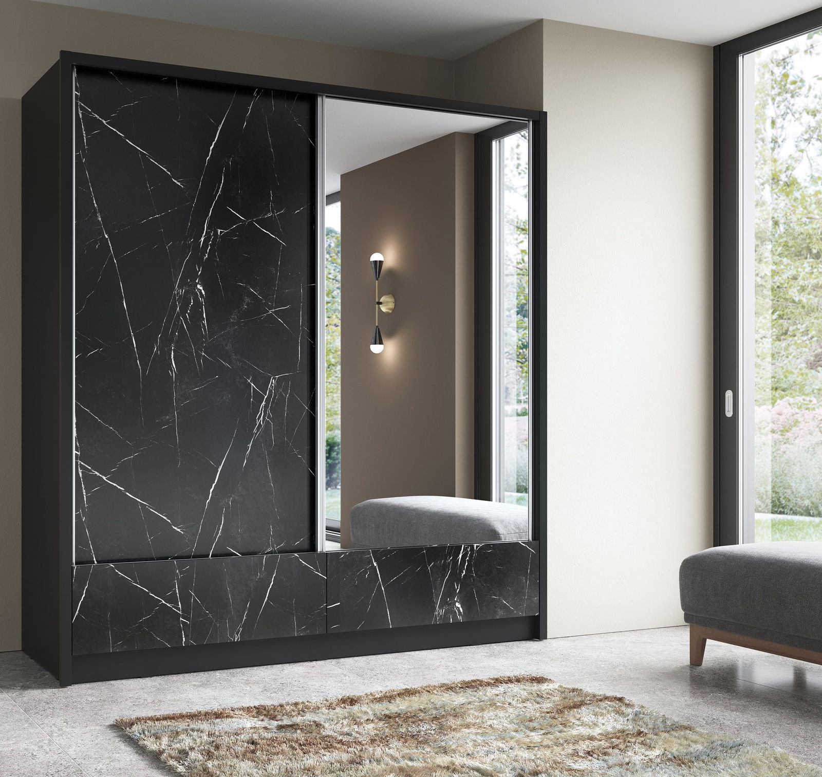 Ντουλάπα συρόμενη Ariadne 2