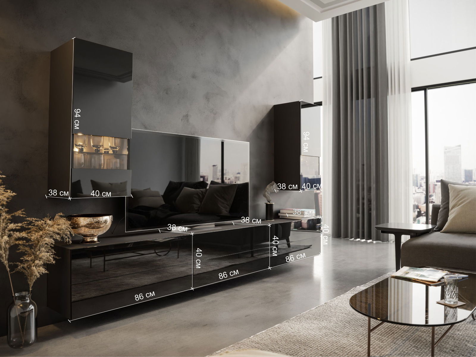 Σύνθεση σαλονιού Douse 4