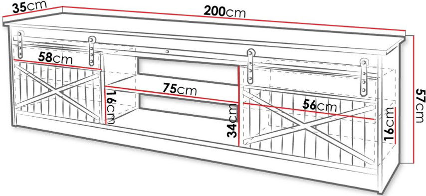 Έπιπλο τηλεόρασης Granero 3
