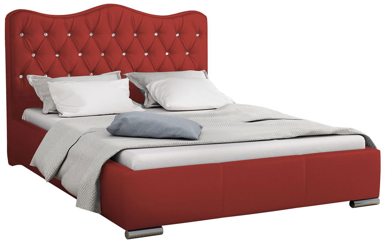 Επενδυμένο κρεβάτι Santorini 1