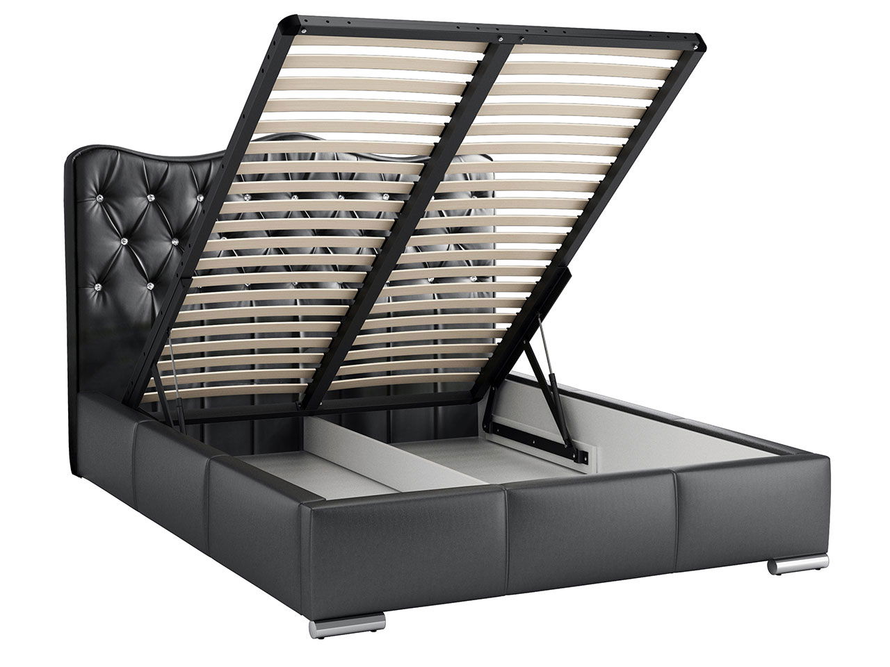 Επενδυμένο κρεβάτι Santorini 2