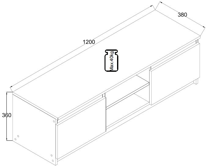 Έπιπλο τηλεόρασης Dingo 4