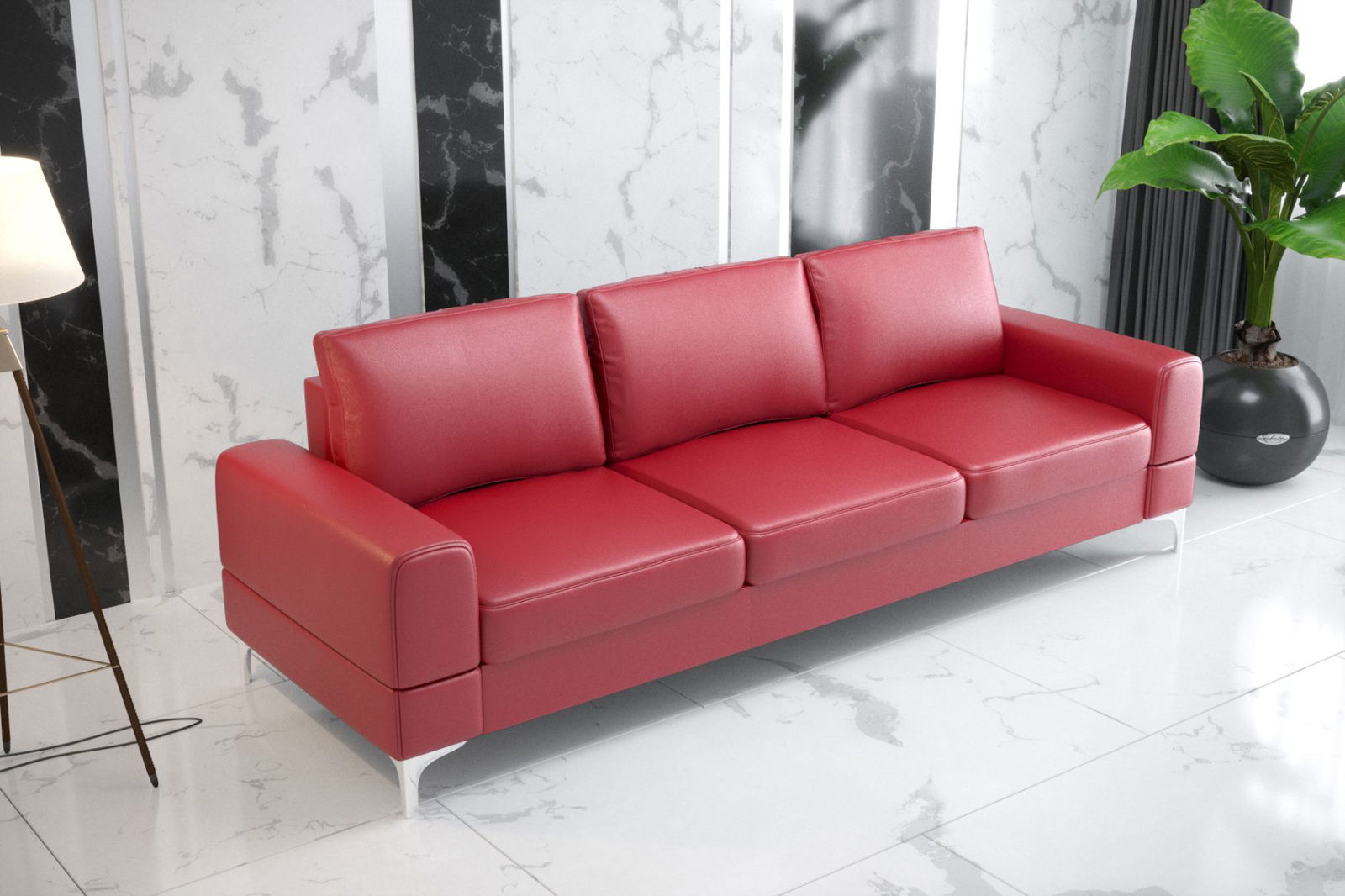 Καναπές-Κρεβάτι Radial Eco LTHR 3