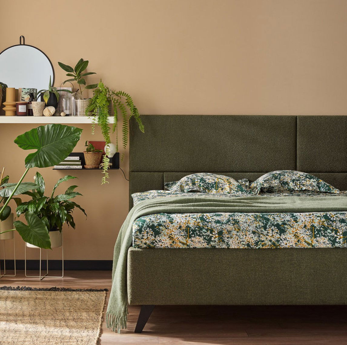 Επενδυμένο κρεβάτι Geometric 2