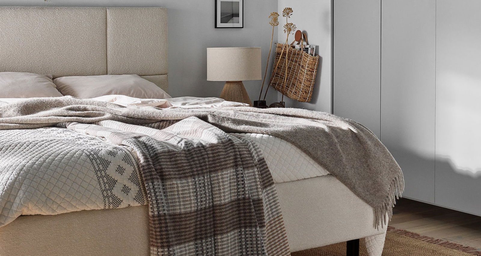 Επενδυμένο κρεβάτι Geometric 4