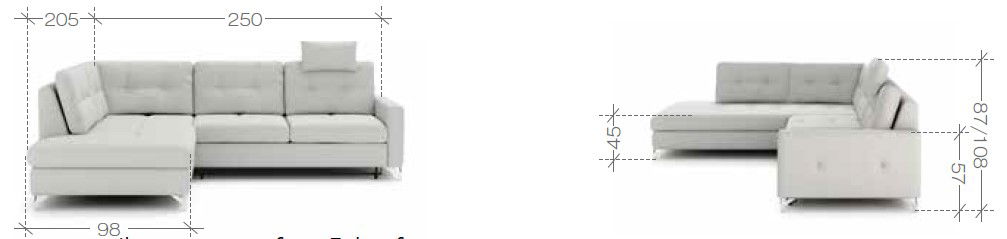 Γωνιακός καναπές Kognito plus 3