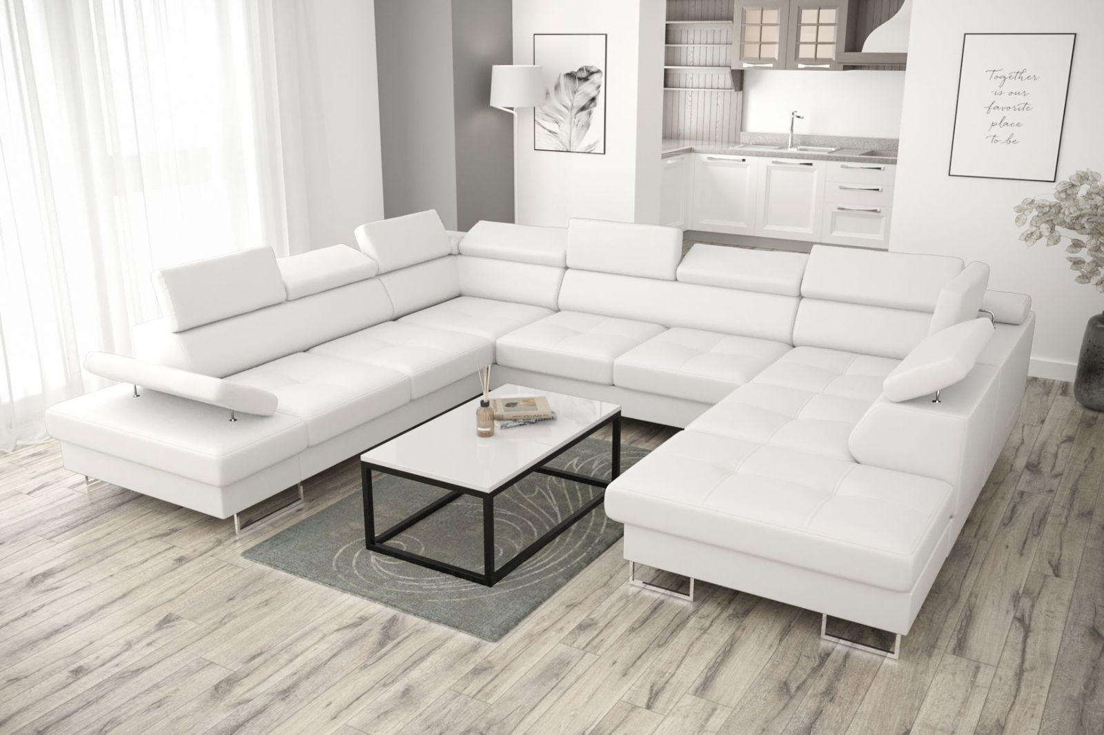 Γωνιακός καναπές Gelito Max I LTHR 2