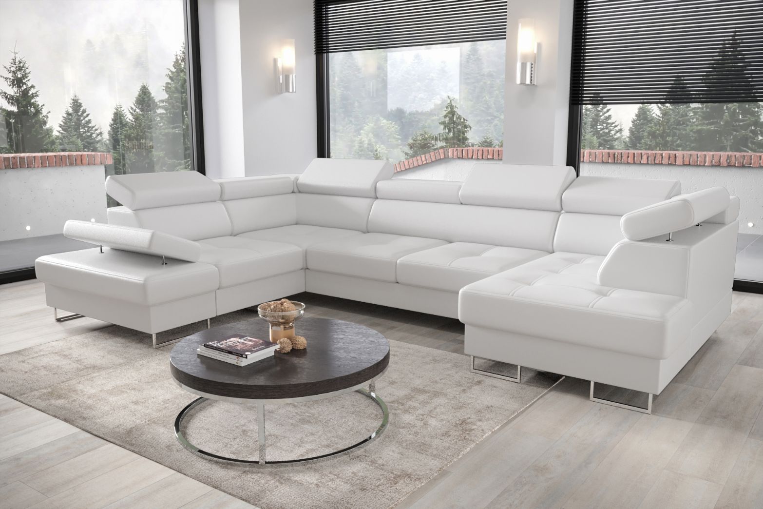 Γωνιακός καναπές Gelito Max II LTHR 3