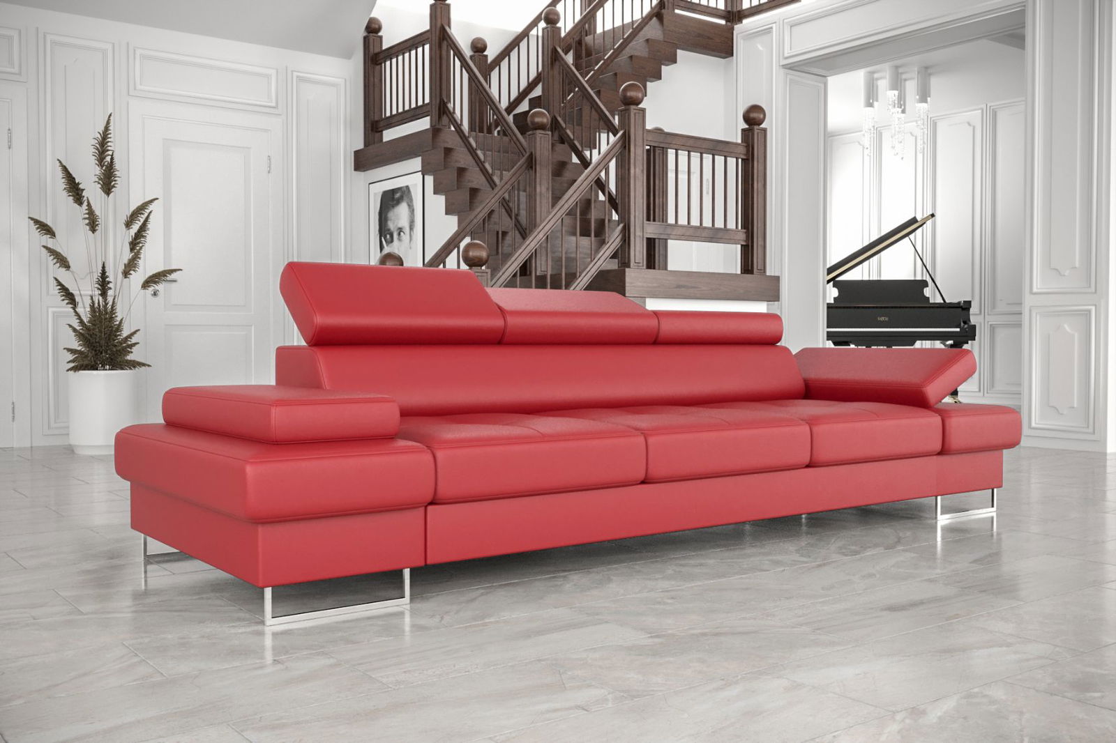 Καναπές Gelito LTHR Τριθέσιος 6