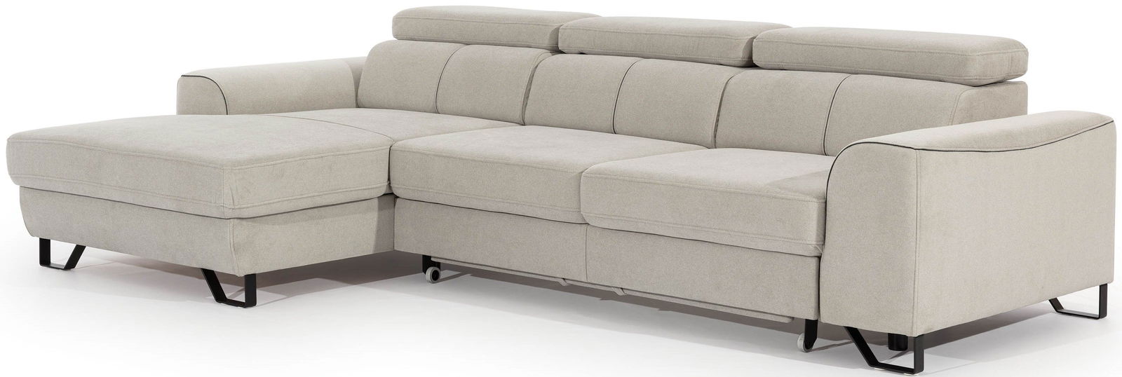 Γωνιακός καναπές Astiria-Ekrou-Mauro-Αριστερή 1