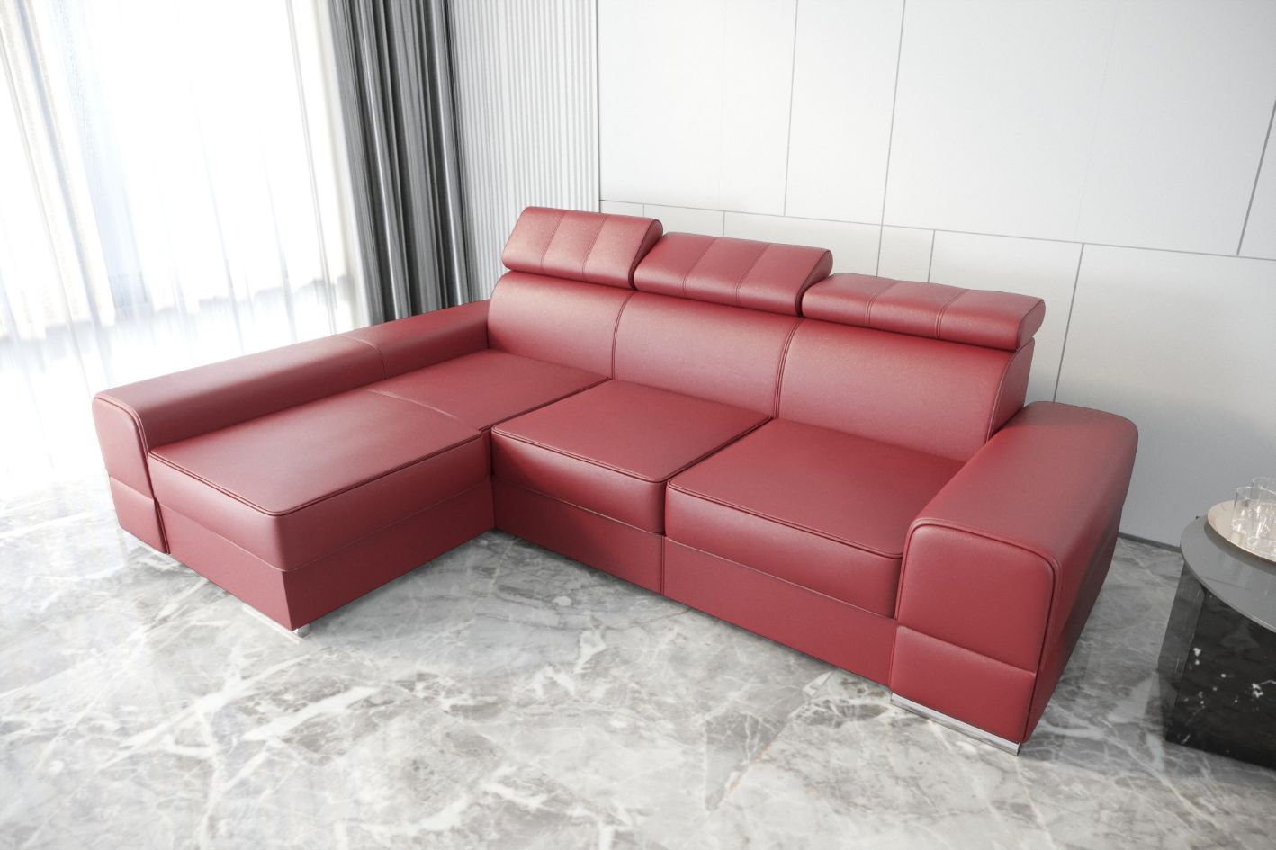 Γωνιακός Καναπές Dren Eco LTHR 5