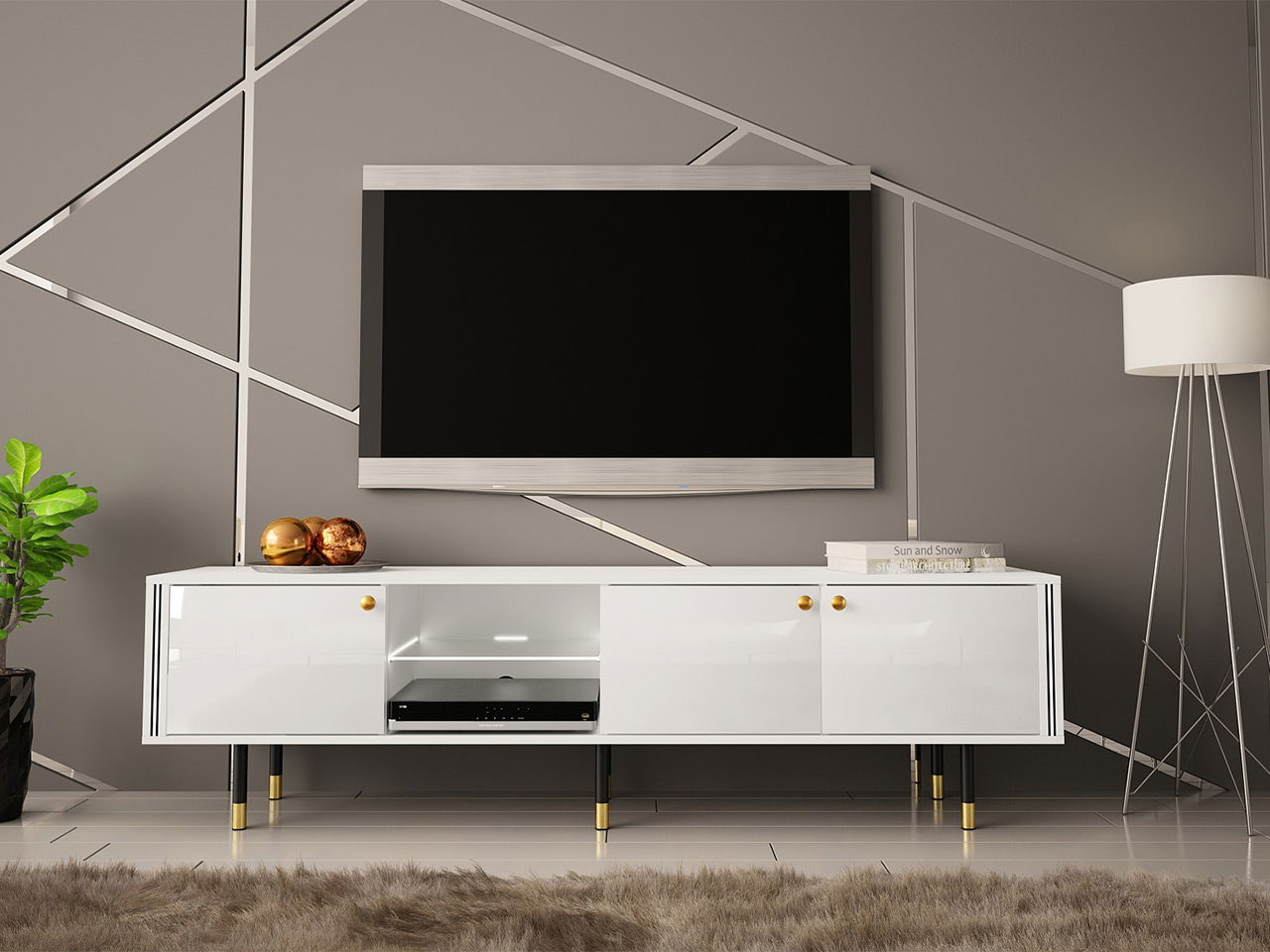 Έπιπλο τηλεόρασης Cristal 6