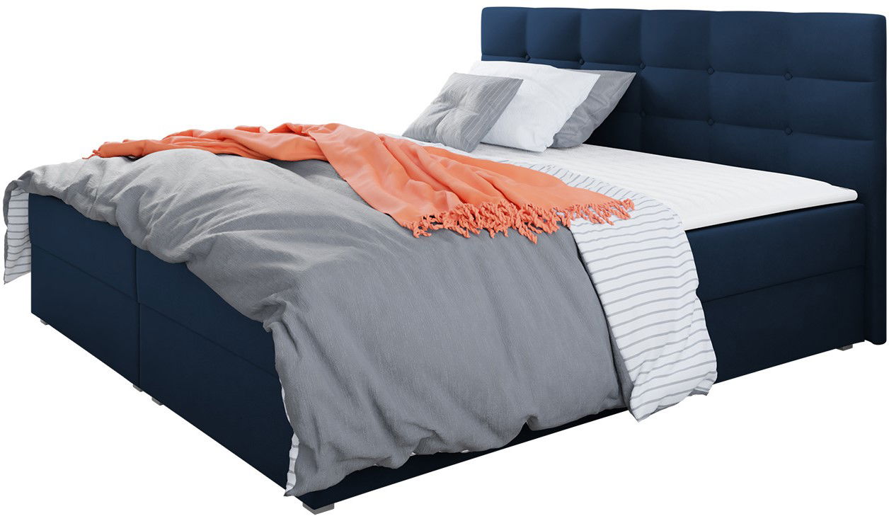 Επενδυμένο κρεβάτι Fado I με στρώμα και ανώστρωμα 3