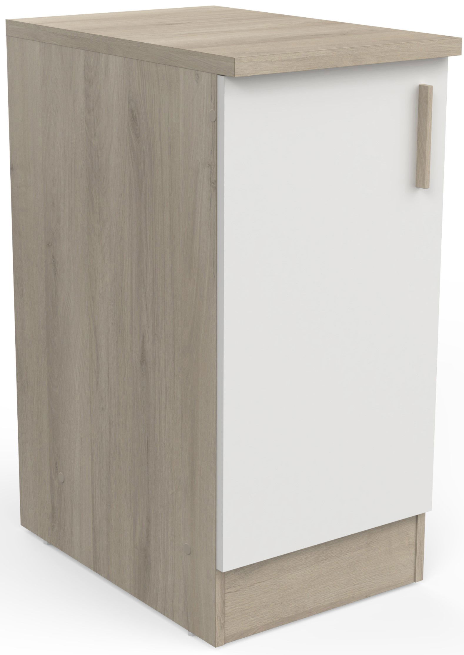 Επιδαπέδιο ντουλάπι Poppy 40-Fusiko-Leuko 1