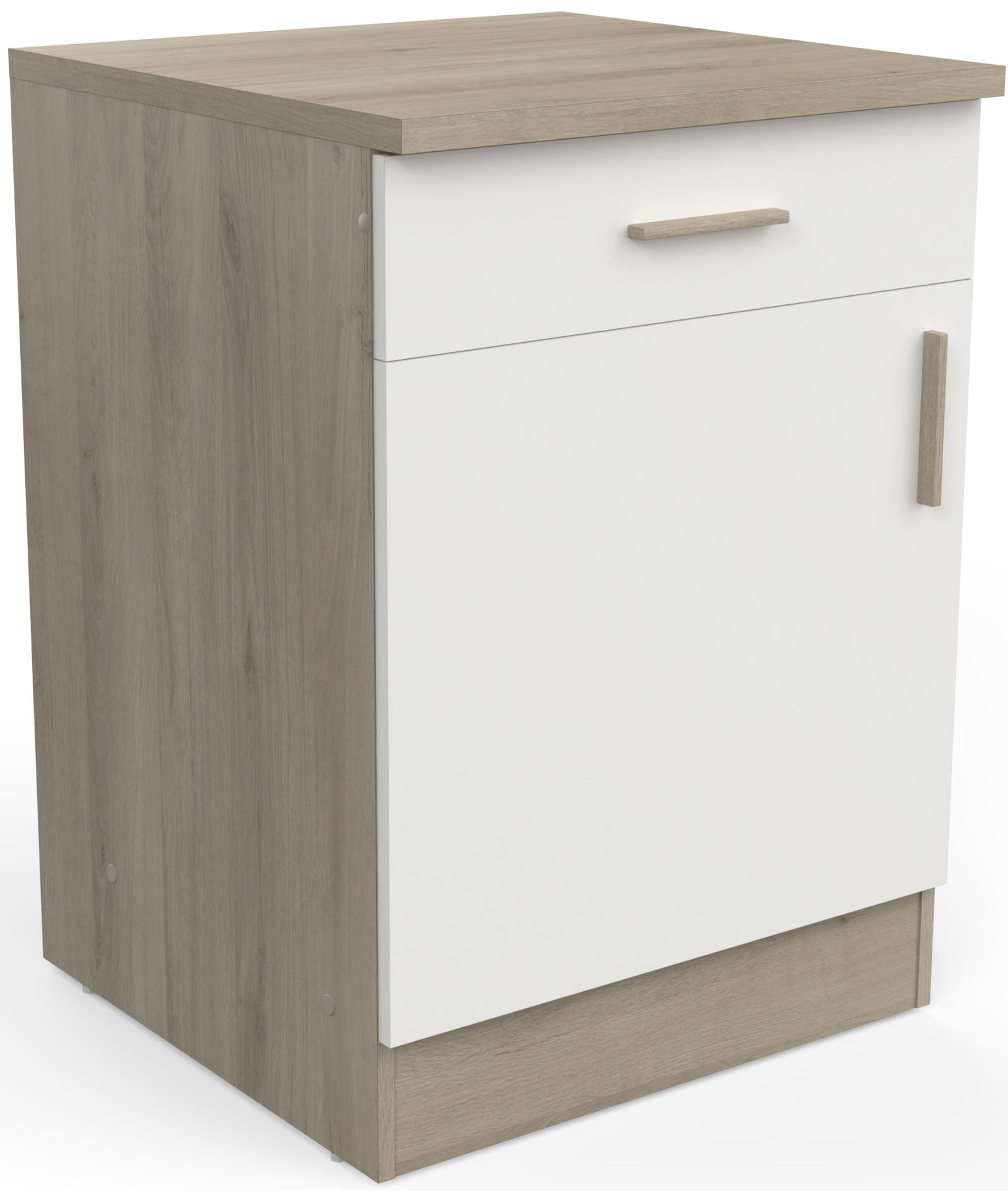 Επιδαπέδιο ντουλάπι Poppy 60-Fusiko-Leuko 1