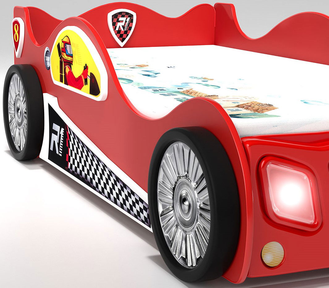 Κρεβάτι παιδικό Monza-Kokkino 4