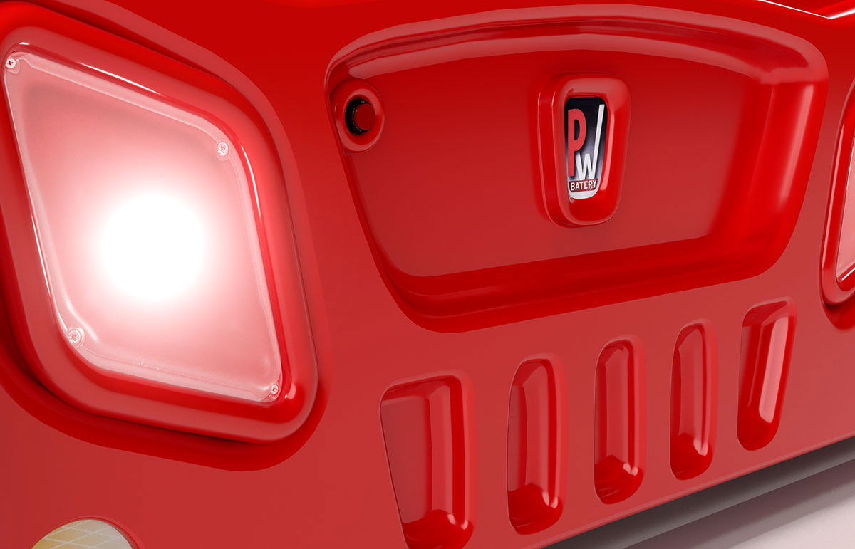 Κρεβάτι παιδικό Monza Mini-Kokkino 3