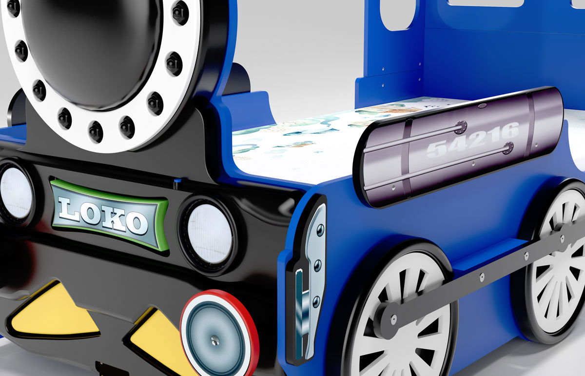 Κρεβάτι παιδικό Lokomotive-Mple 4