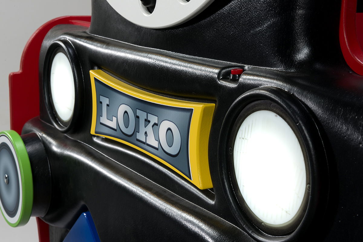 Κρεβάτι παιδικό Lokomotive-Kokkino 4