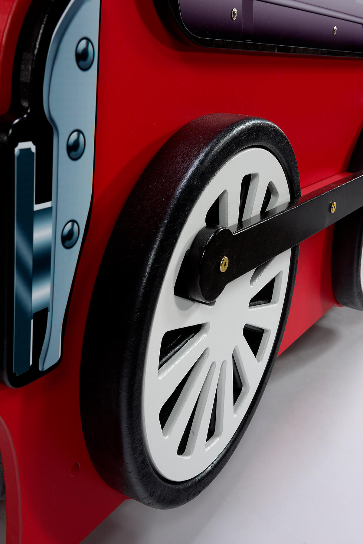 Κρεβάτι παιδικό Lokomotive-Kokkino 5