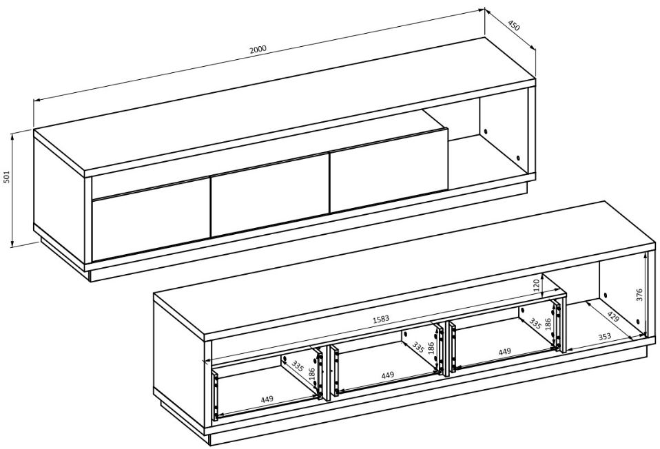 Έπιπλο τηλεόρασης Feyd 2