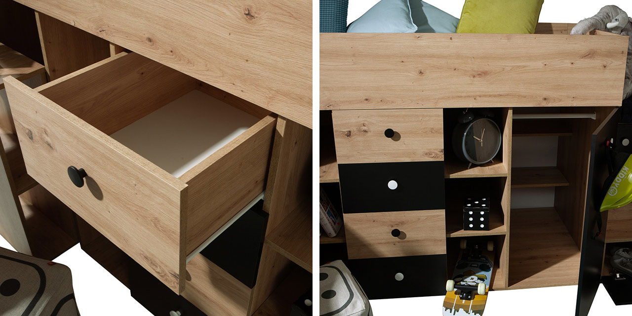 Πολυλειτουργικό κρεβάτι Smart III-Δεξιά-Mauro 4