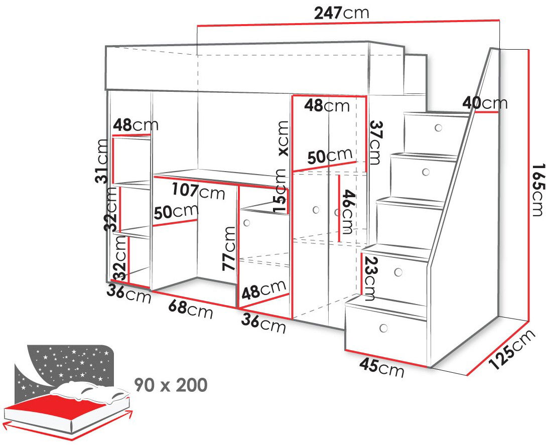 Πολυλειτουργικό κρεβάτι Smart XIV 5
