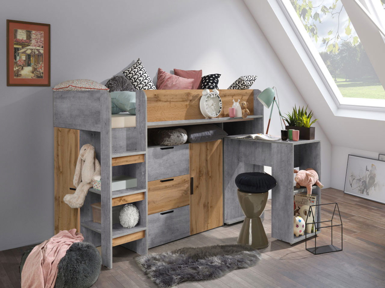 Πολυλειτουργικό κρεβάτι Konkret I 6