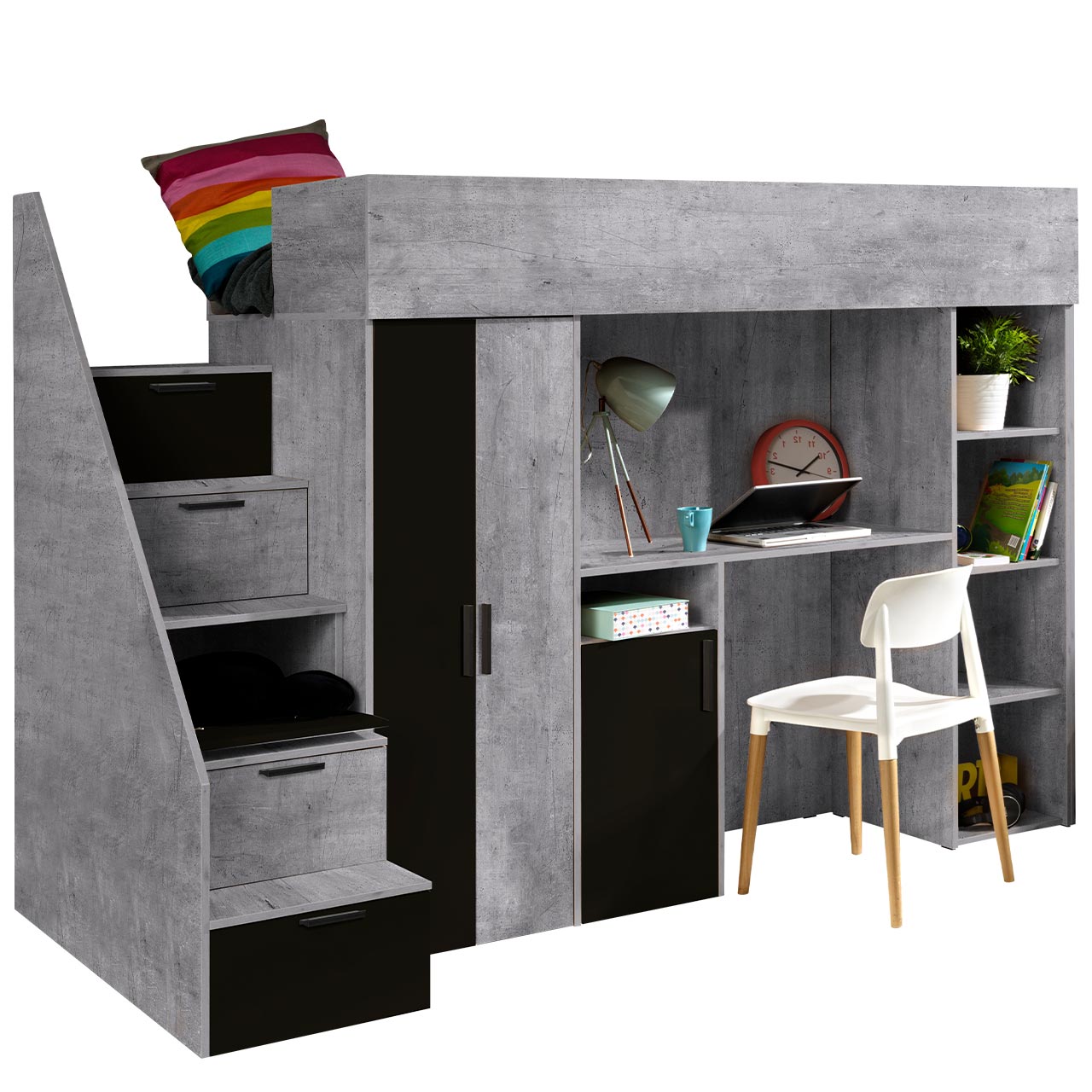 Πολυλειτουργικό κρεβάτι Konkret XIV 1