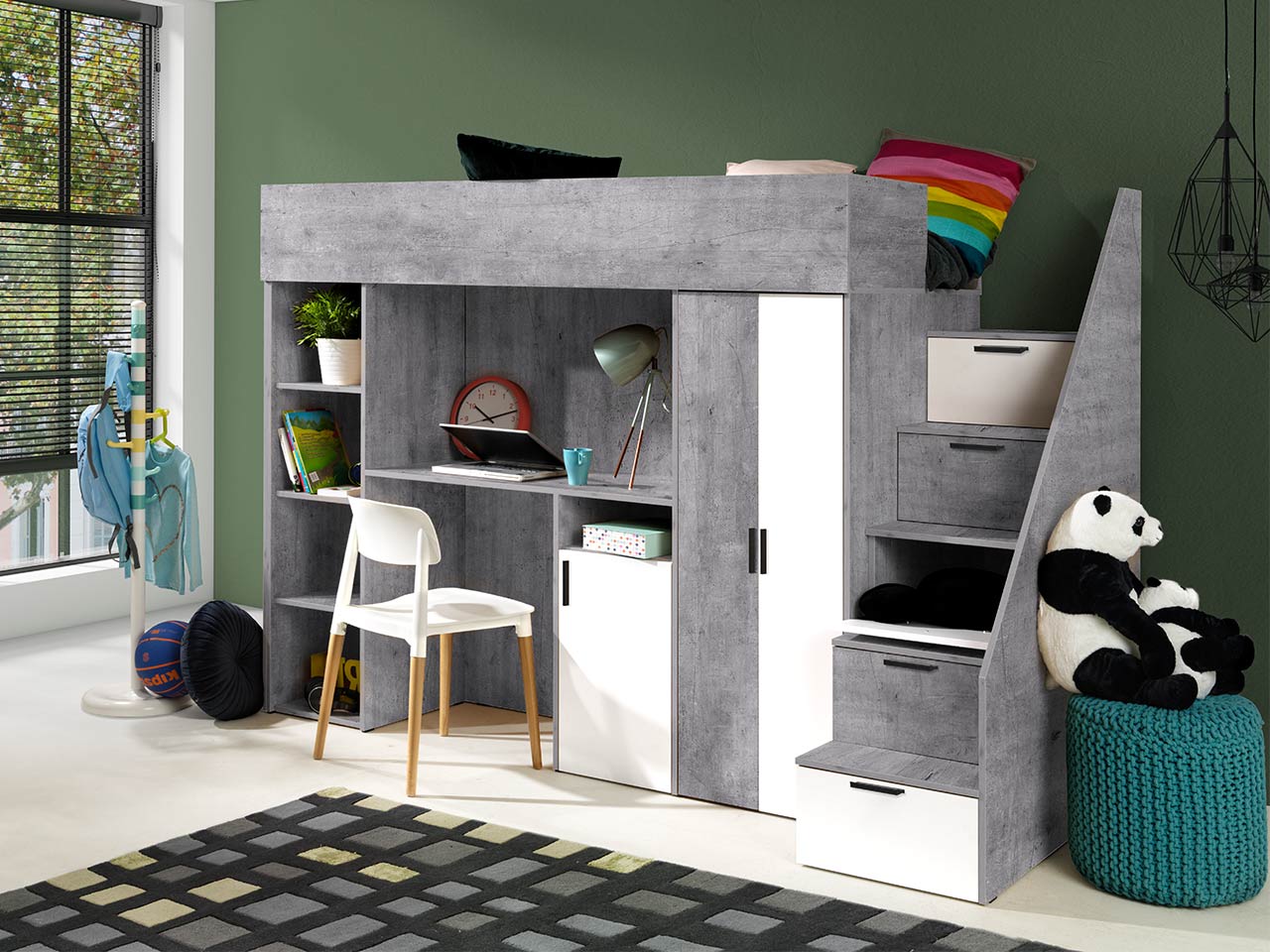 Πολυλειτουργικό κρεβάτι Konkret XIV 6