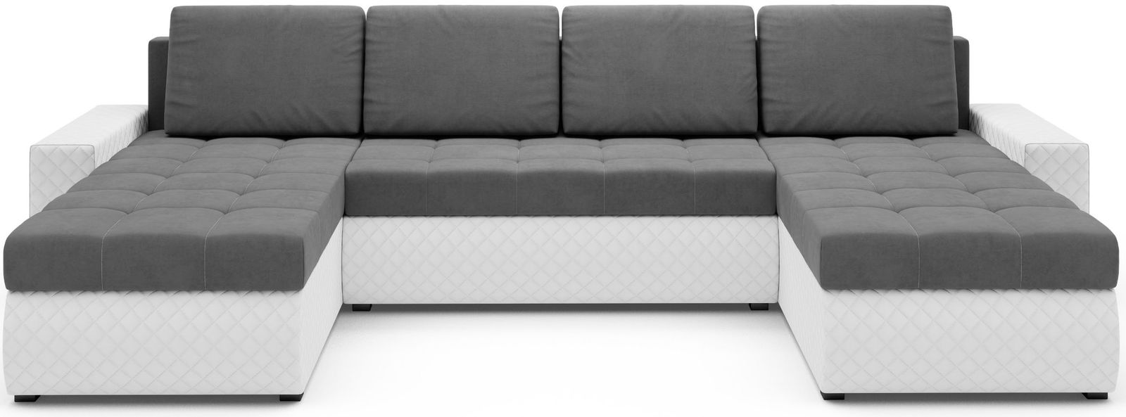 Γωνιακός καναπές Malaga max-Gkri-Leuko 1