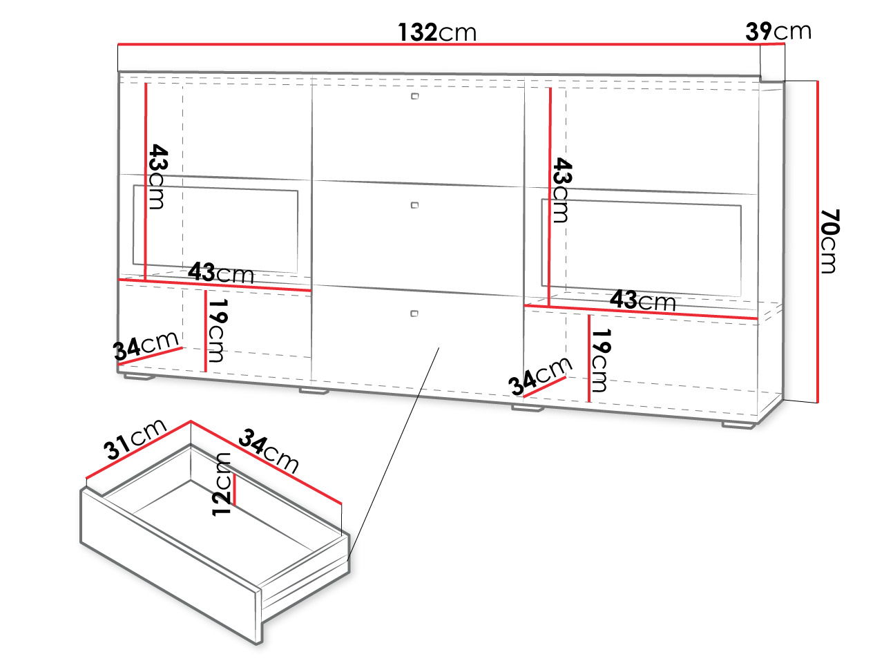 Μπουφές Bristol 6