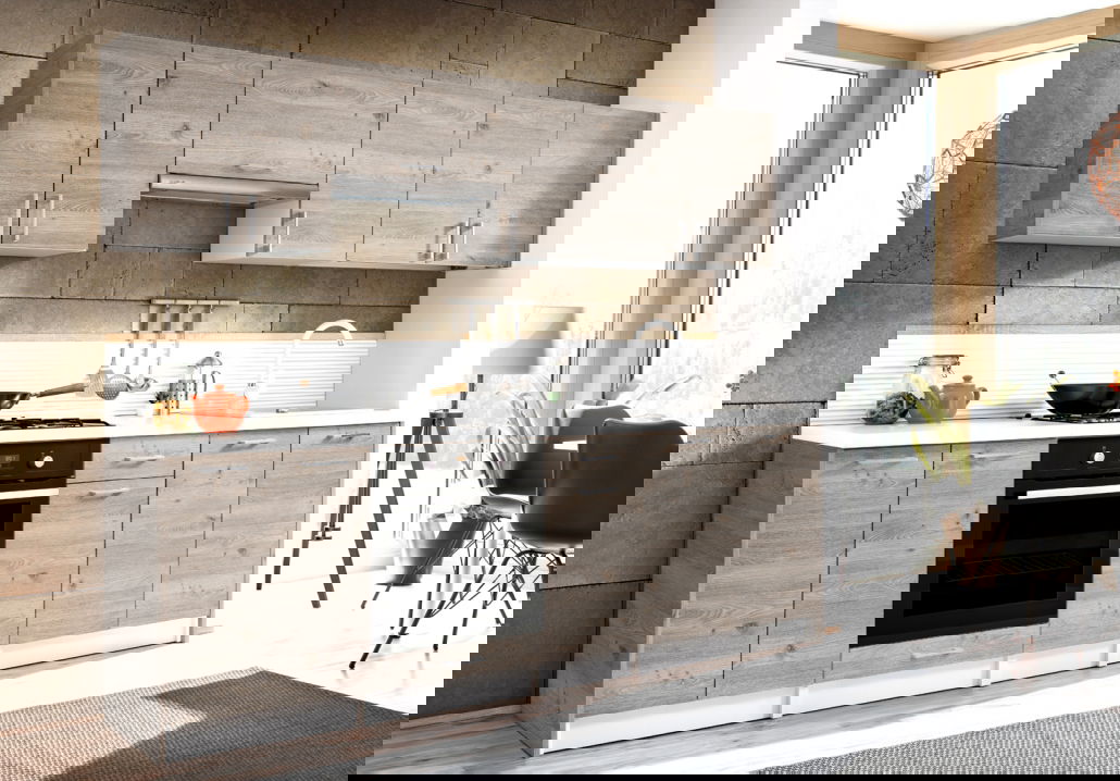 Σύνθεση κουζίνας Eco 2.4-Fusiko Skouro 2