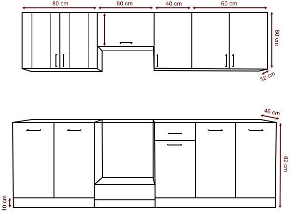 Σύνθεση κουζίνας Eco 2.4-Fusiko Skouro 3