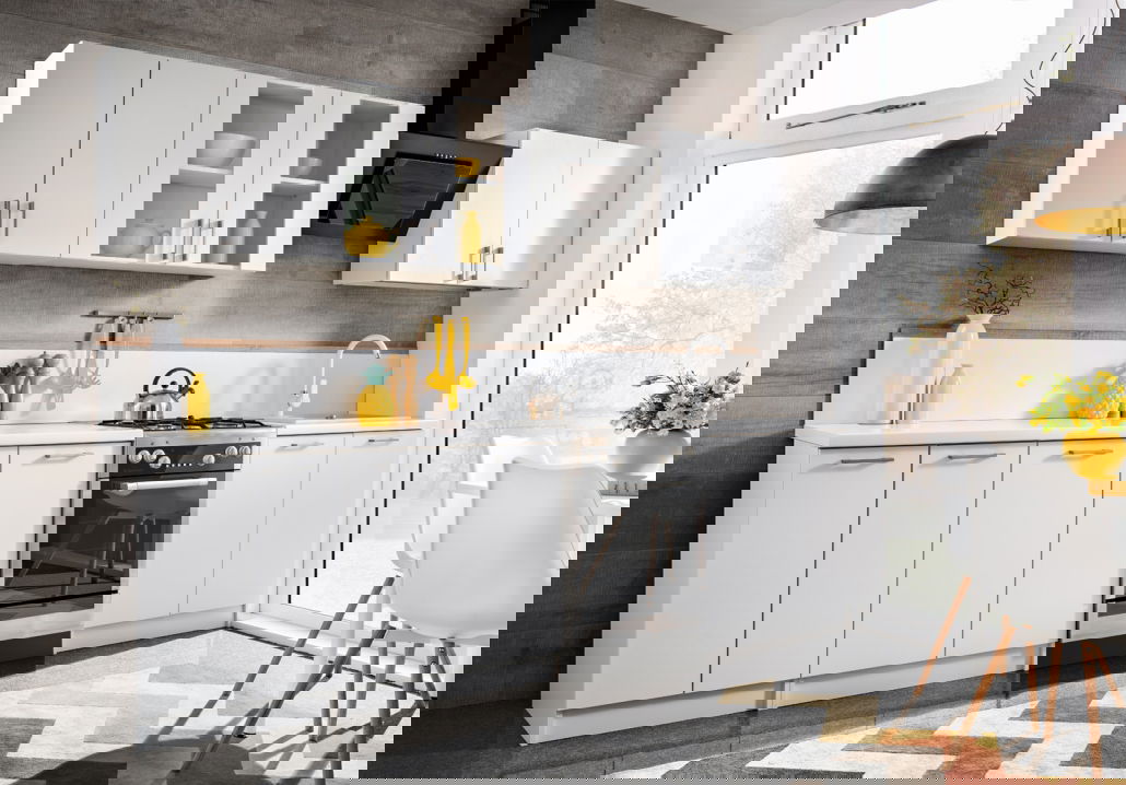 Σύνθεση κουζίνας Eco 2.8-Leuko 2