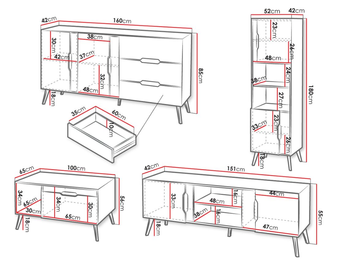 Σύνθεση σαλονιού Dazel 3