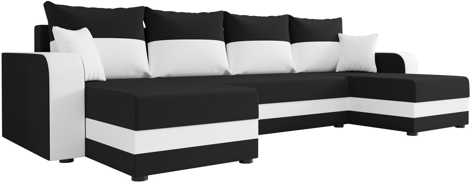 Γωνιακός καναπές Dennis U-Mauro-Leuko 1