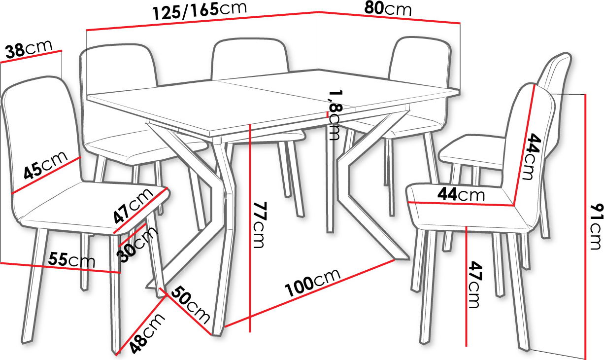 Σετ τραπεζαρίας Fobos M 3