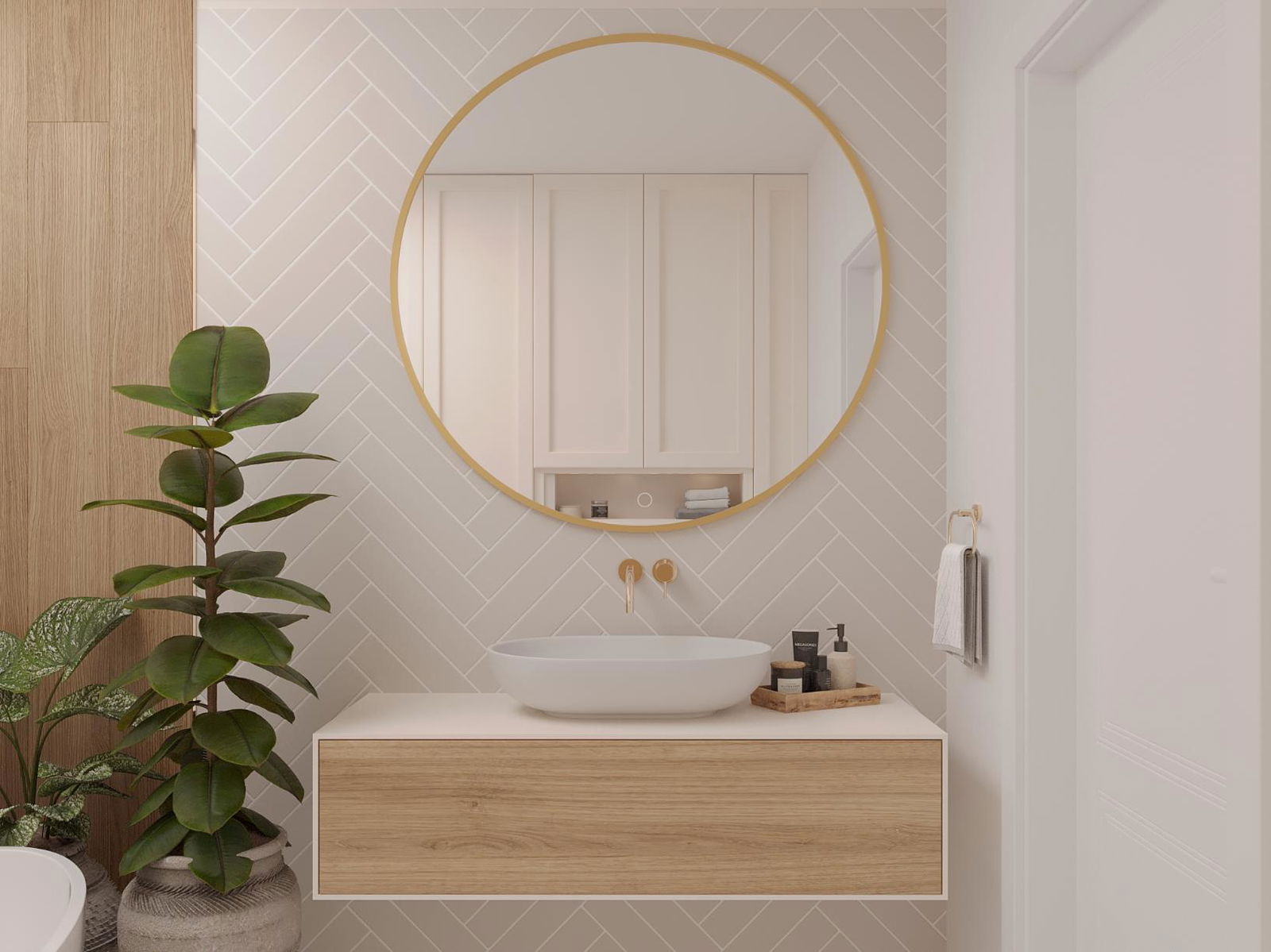 Καθρέφτης Bine A LED 6